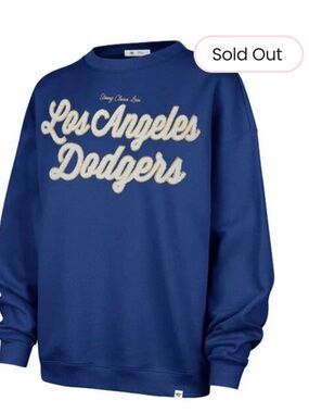 Stoney Clover Lane X '47 Los Angeles Dodgers Patch Back Oversized Crew - SOLDOUT